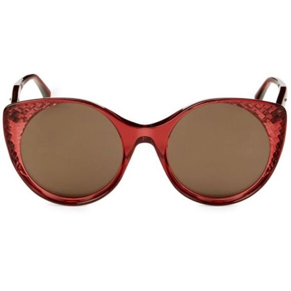 BOTTEGA VENETA'S Designer round cat-eye chunky retro Italian sunglasses UV NWT - Picture 9 of 17